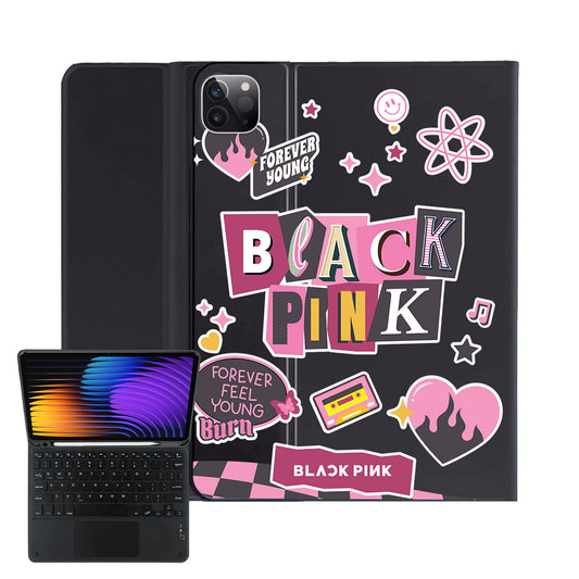 iPad / Android Tab Wireless Keyboard Flipcover - Blackpink Forever Young