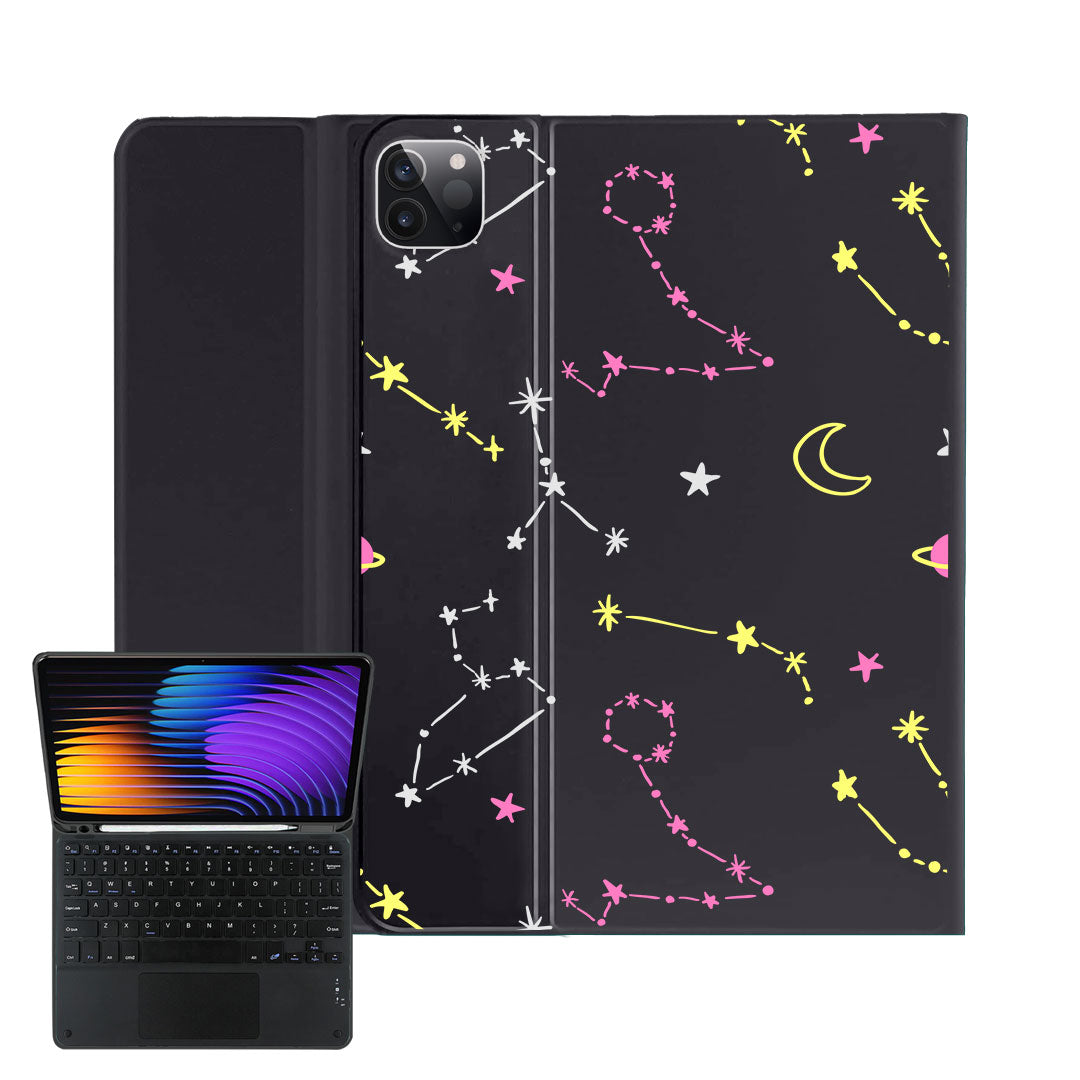 iPad / Android Tab Wireless Keyboard Flipcover - Constellation Candy