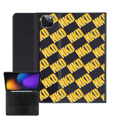 iPad / Android Tab Wireless Keyboard Flipcover - Diagonal Initial Monogram 1.0