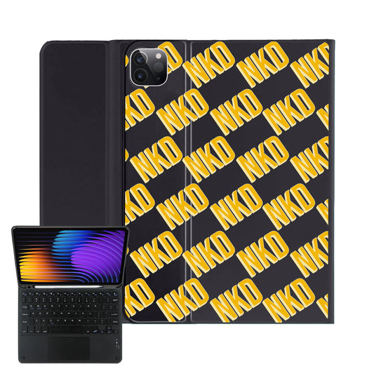 iPad / Android Tab Wireless Keyboard Flipcover - Diagonal Initial Monogram 1.0