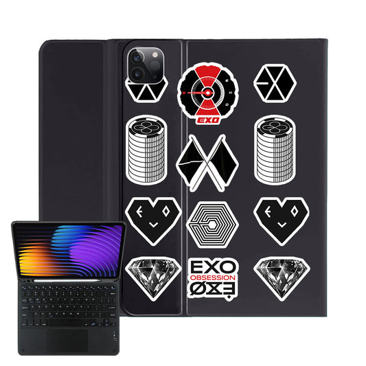 iPad / Android Tab Wireless Keyboard Flipcover - EXO Sticker Pack