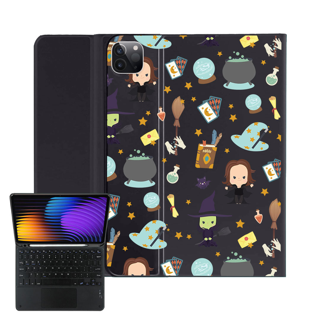 iPad / Android Tab Wireless Keyboard Flipcover - Little Hogwarts
