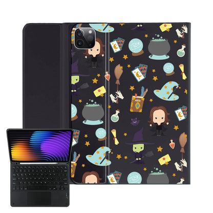 iPad / Android Tab Wireless Keyboard Flipcover - Little Hogwarts