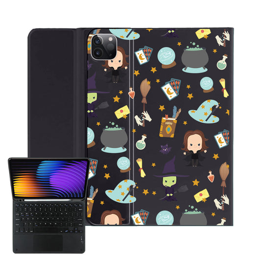 iPad / Android Tab Wireless Keyboard Flipcover - Little Hogwarts