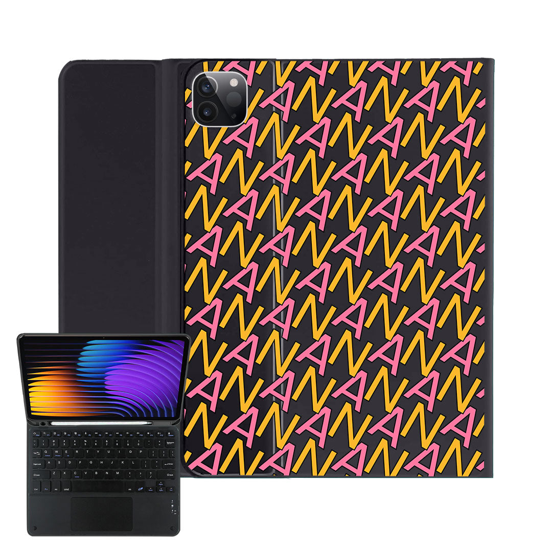 iPad / Android Tab Wireless Keyboard Flipcover - Initial Monogram 3.0