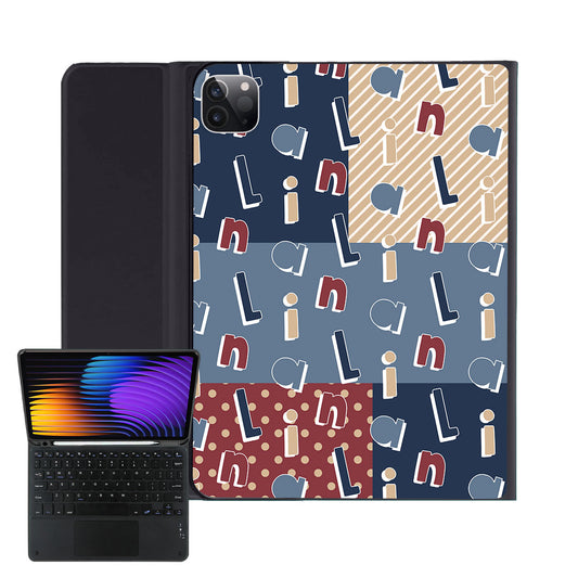 iPad / Android Tab Wireless Keyboard Flipcover - Abstract Monogram 3.0