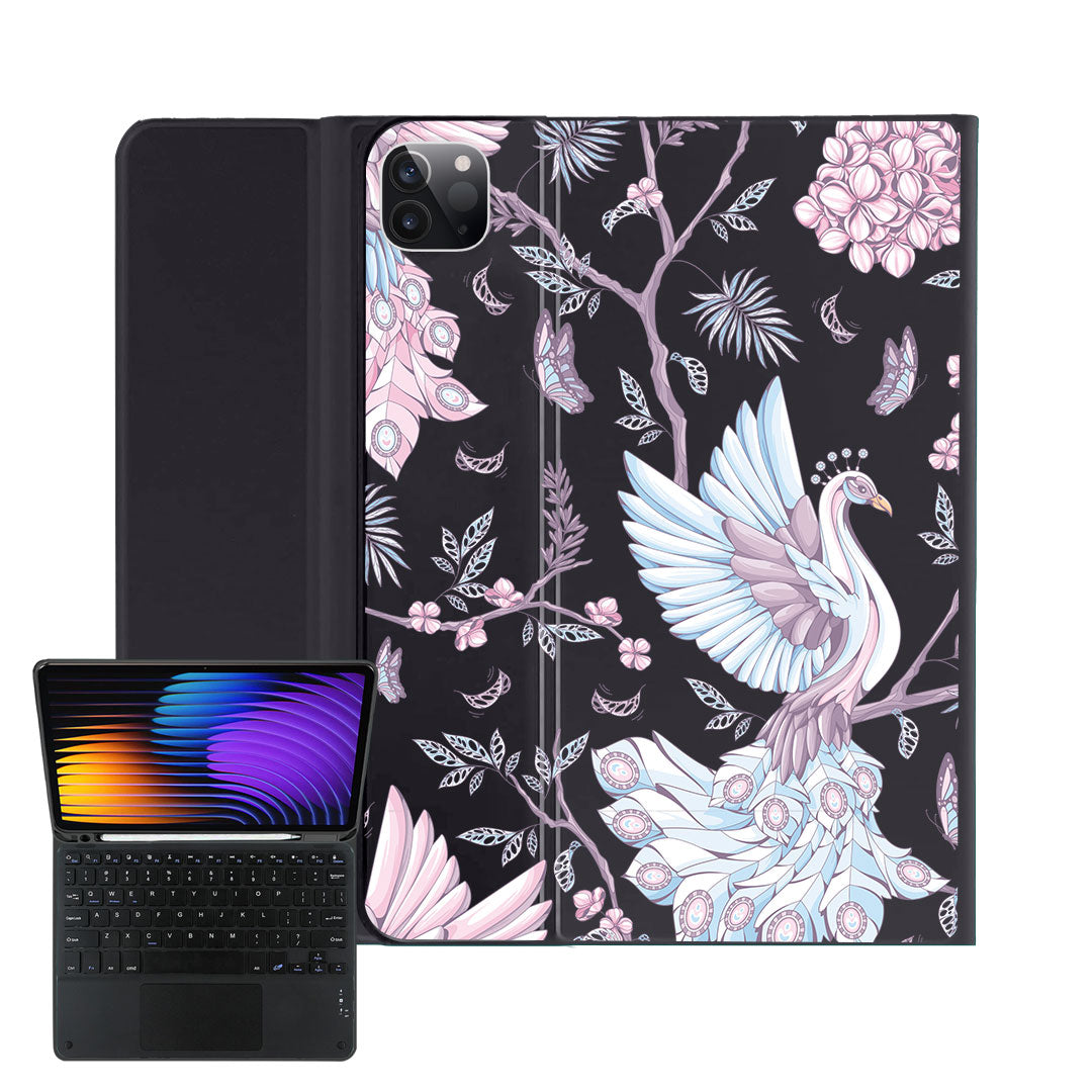 iPad / Android Tab Wireless Keyboard Flipcover - Peacock 2.0