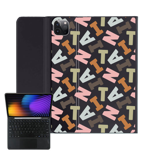 iPad / Android Tab Wireless Keyboard Flipcover - Scattered Monogram 4.0