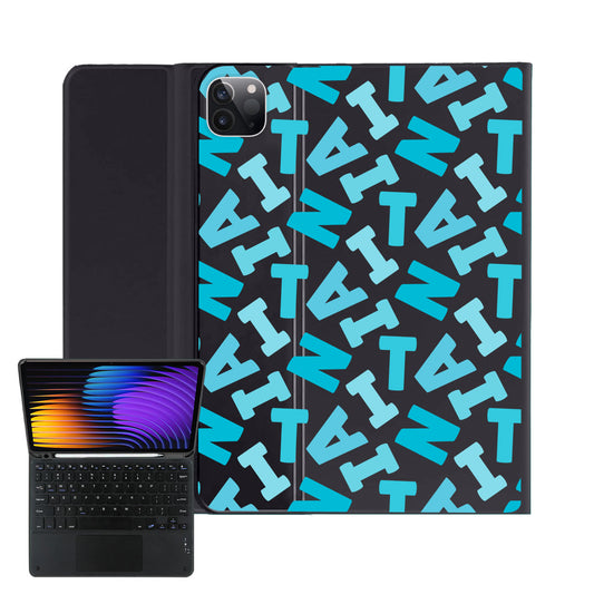 iPad / Android Tab Wireless Keyboard Flipcover - Scattered Monogram 5.0