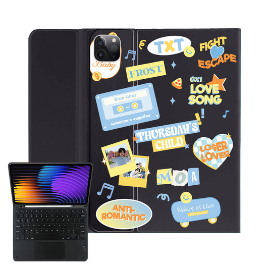 iPad / Android Tab Wireless Keyboard Flipcover - TXT Sticker Pack