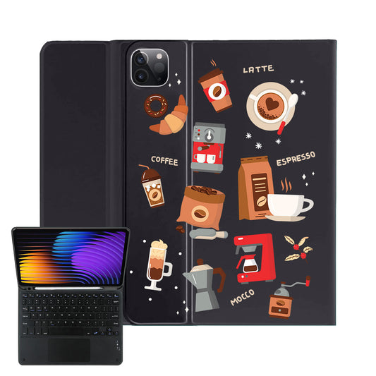 iPad / Android Tab Wireless Keyboard Flipcover - Barista