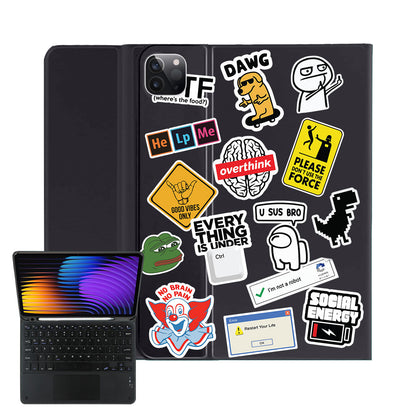 iPad / Android Tab Wireless Keyboard Flipcover - Brand Parody 2.0