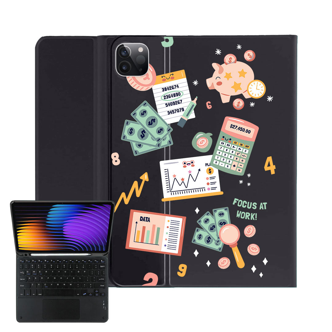 iPad / Android Tab Wireless Keyboard Flipcover - Finance Staff and Officer