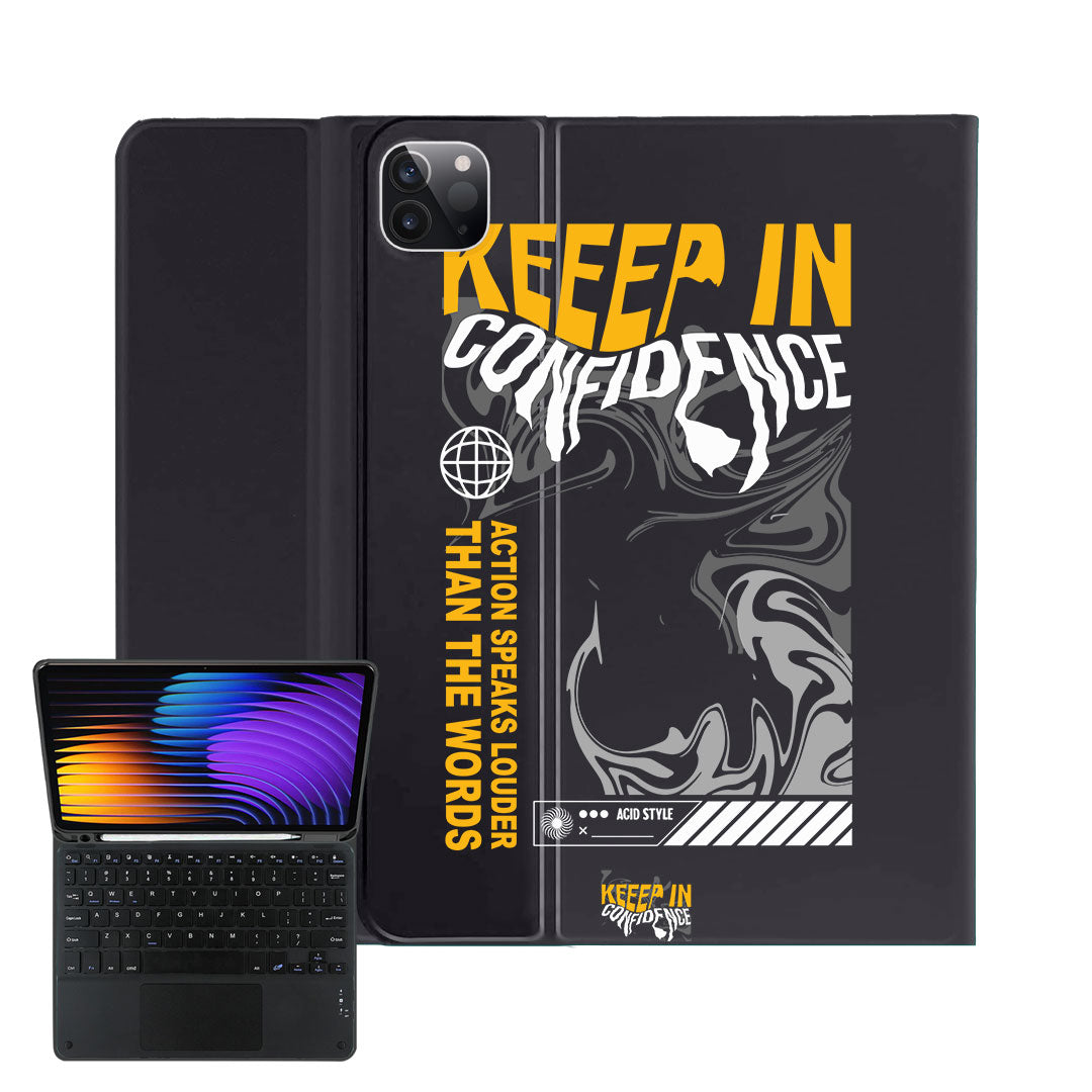 iPad / Android Tab Wireless Keyboard Flipcover - Keep in Confidence