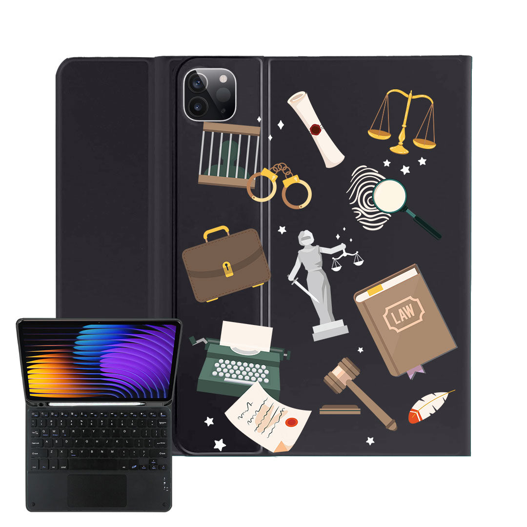 iPad / Android Tab Wireless Keyboard Flipcover - Lawyer