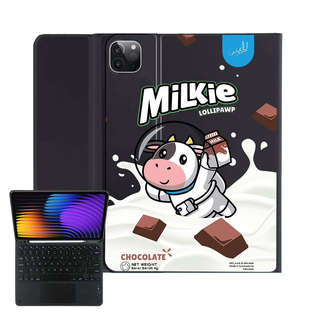iPad / Android Tab Wireless Keyboard Flipcover - Milkie