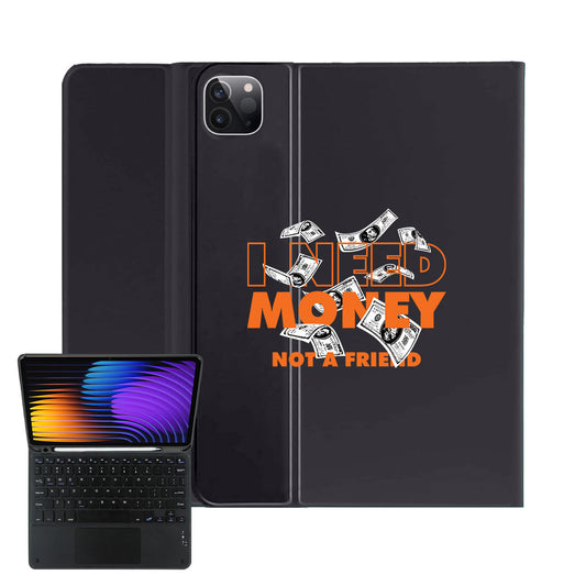 iPad / Android Tab Wireless Keyboard Flipcover - Money better than Friend