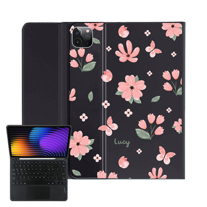 iPad / Android Tab Wireless Keyboard Flipcover - Pink Delight