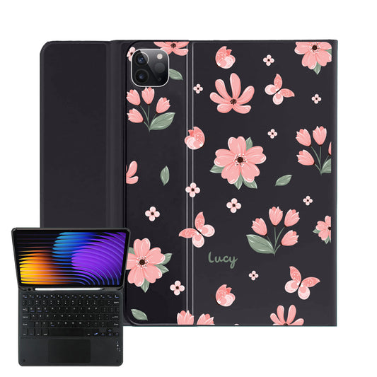 iPad / Android Tab Wireless Keyboard Flipcover - Pink Delight