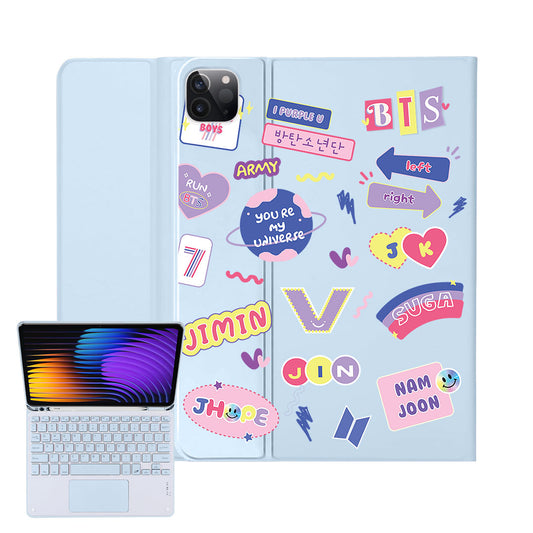 iPad / Android Tab Wireless Keyboard Flipcover - BTS Members