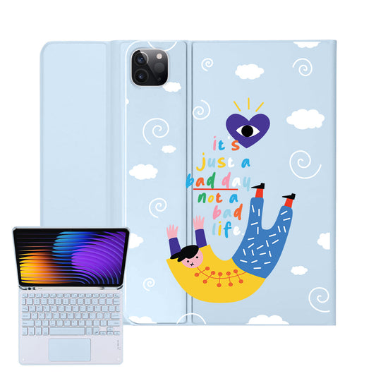 iPad / Android Tab Wireless Keyboard Flipcover - Bad Day