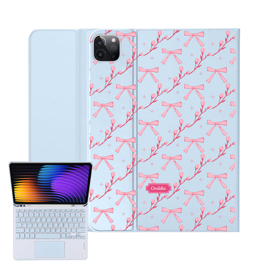 iPad / Android Tab Wireless Keyboard Flipcover - Coquette Floral