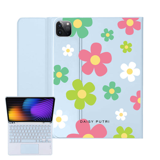 iPad / Android Tab Wireless Keyboard Flipcover - Daisy Wild