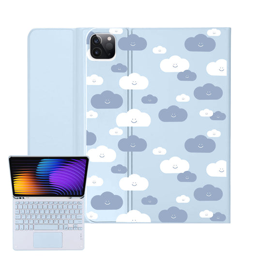 iPad / Android Tab Wireless Keyboard Flipcover - Clouds