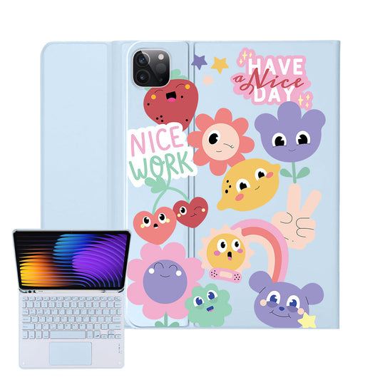 iPad / Android Tab Wireless Keyboard Flipcover - Garden Party