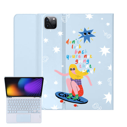 iPad / Android Tab Wireless Keyboard Flipcover - Keep Moving