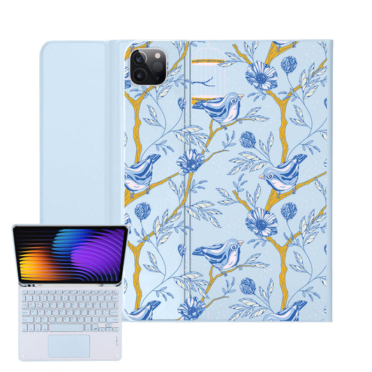 iPad / Android Tab Wireless Keyboard Flipcover - Lovebird 10.0