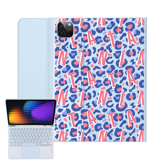 iPad / Android Tab Wireless Keyboard Flipcover - Leopard Monogram 1.0