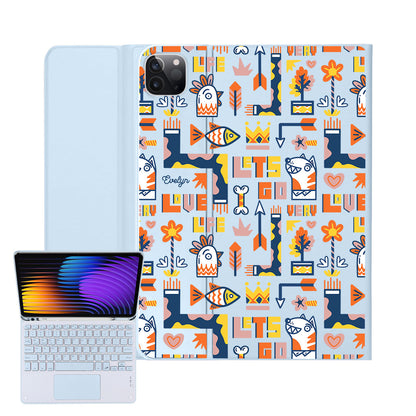 iPad / Android Tab Wireless Keyboard Flipcover - Life in Colour