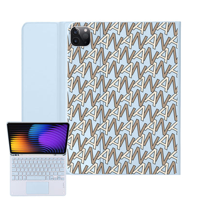 iPad / Android Tab Wireless Keyboard Flipcover - Initial Monogram 4.0