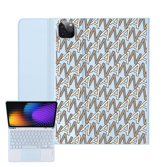 iPad / Android Tab Wireless Keyboard Flipcover - Initial Monogram 4.0