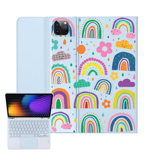iPad / Android Tab Wireless Keyboard Flipcover - Rainbow