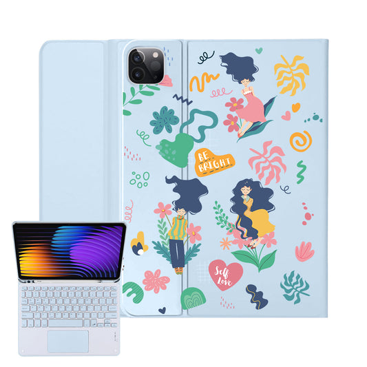 iPad / Android Tab Wireless Keyboard Flipcover - Self Love Sticker Pack 2.0