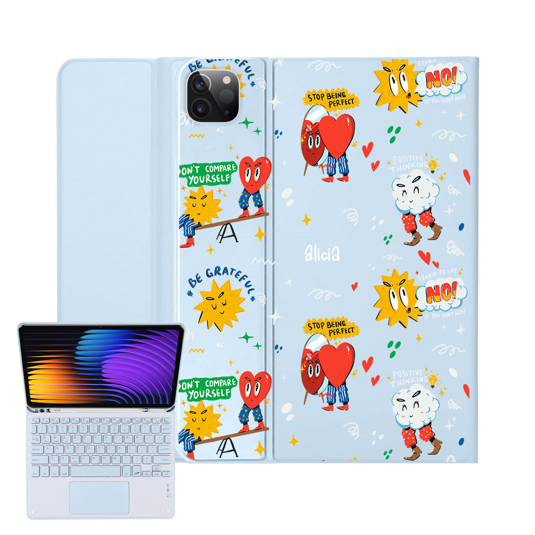 iPad / Android Tab Wireless Keyboard Flipcover - Selfless Love 2.0