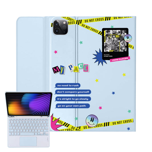 iPad / Android Tab Wireless Keyboard Flipcover - Stray Kids My Pace
