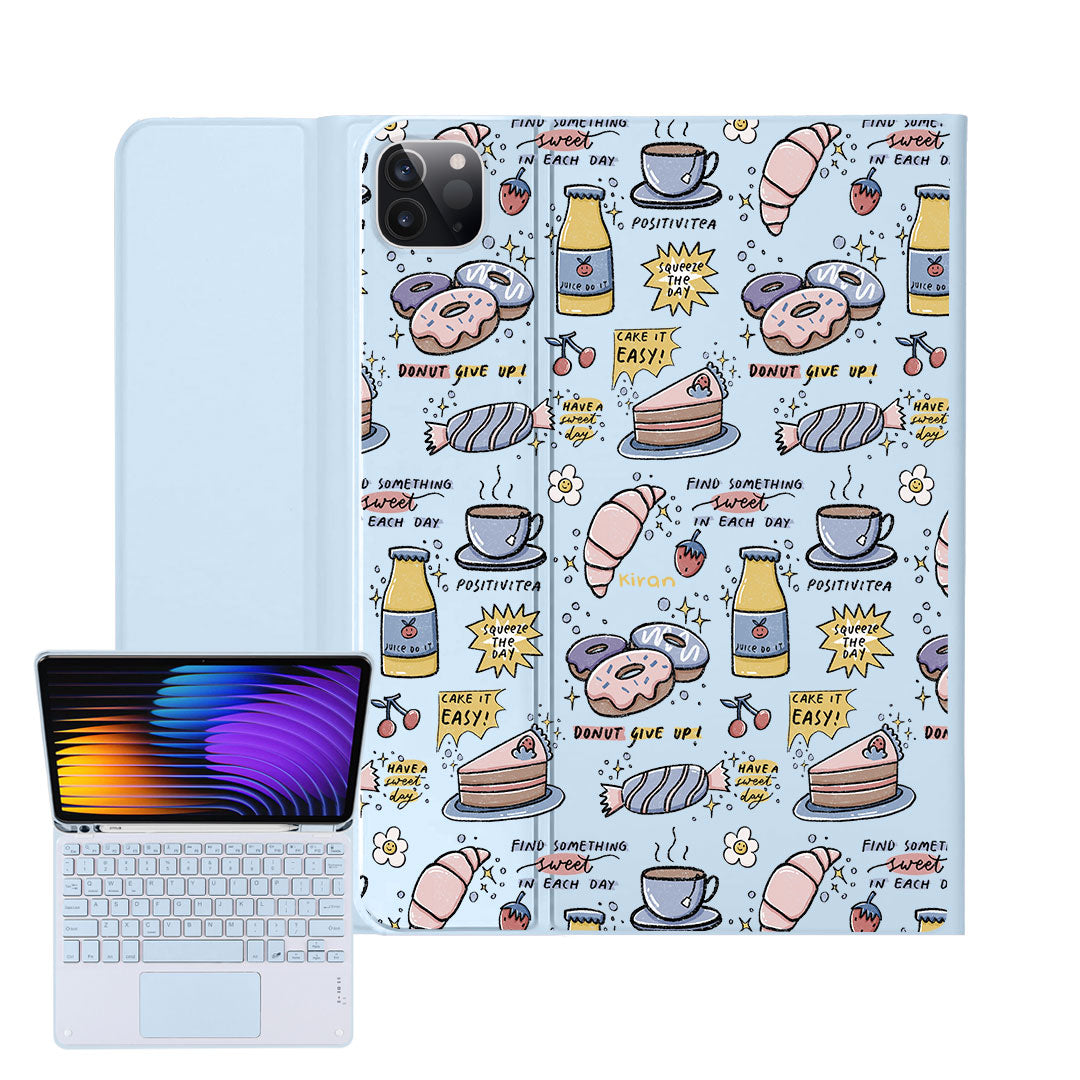 iPad / Android Tab Wireless Keyboard Flipcover - Sweets