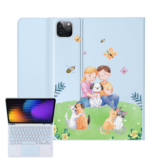 iPad / Android Tab Wireless Keyboard Flipcover - Adorable Animals