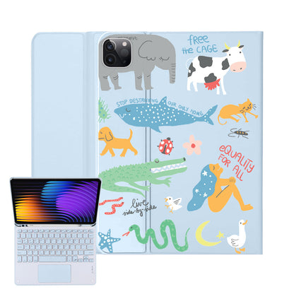 iPad / Android Tab Wireless Keyboard Flipcover - Equality