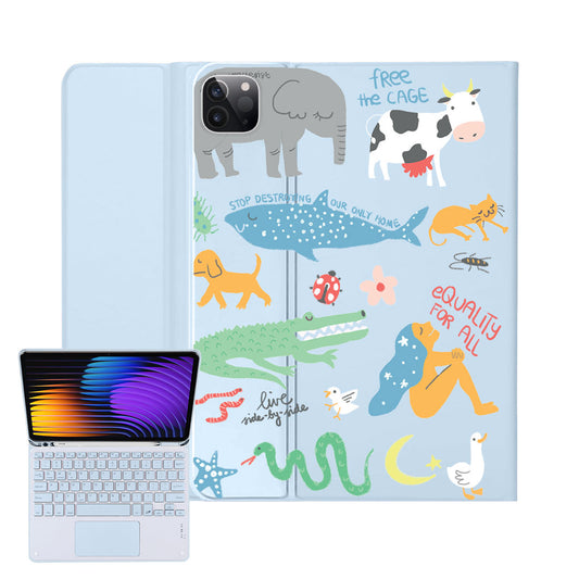 iPad / Android Tab Wireless Keyboard Flipcover - Equality