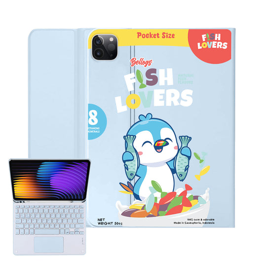 iPad / Android Tab Wireless Keyboard Flipcover - Fish Lovers