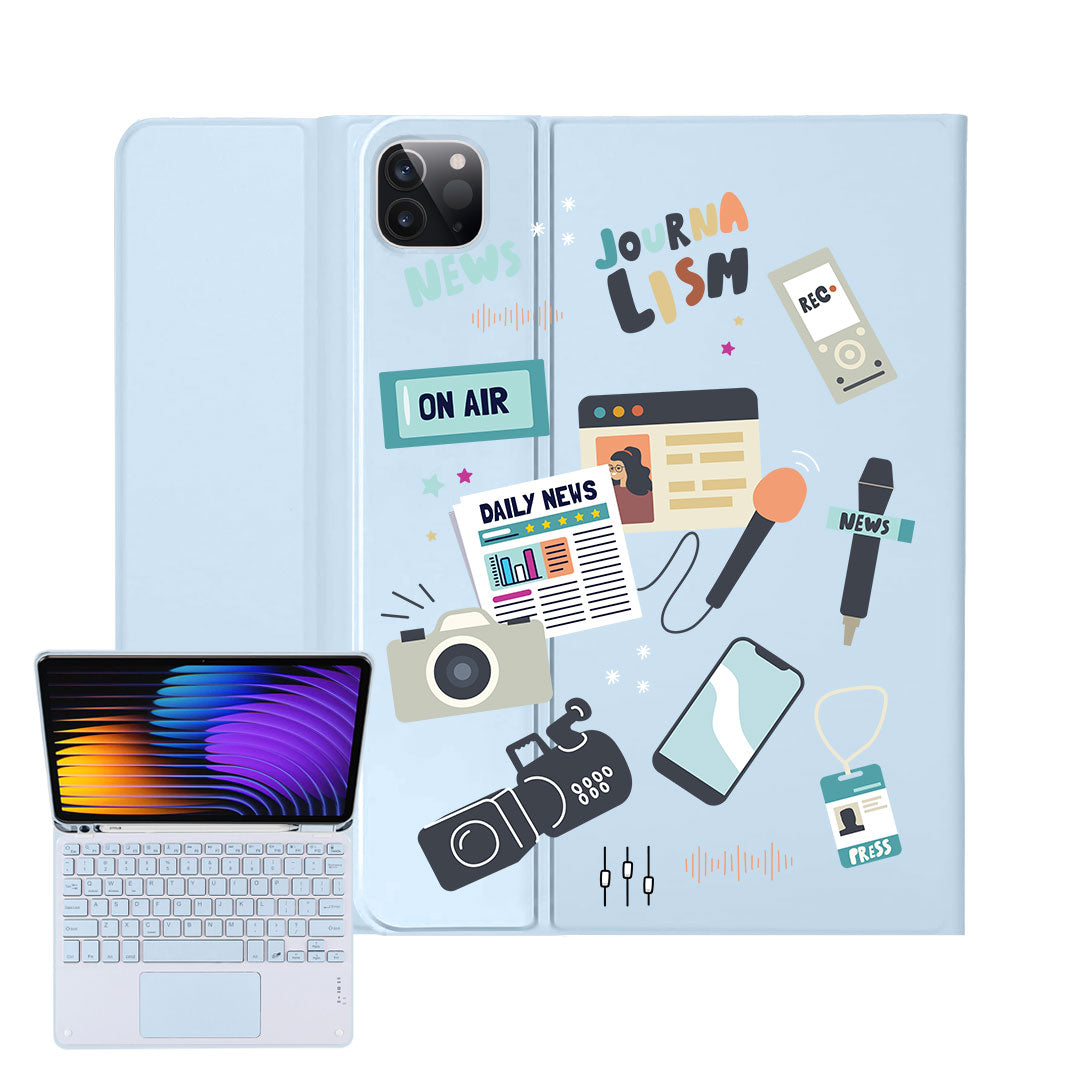 iPad / Android Tab Wireless Keyboard Flipcover - Journalist