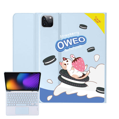 iPad / Android Tab Wireless Keyboard Flipcover - Oweo Cat