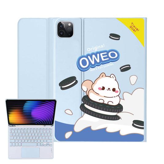 iPad / Android Tab Wireless Keyboard Flipcover - Oweo Dog