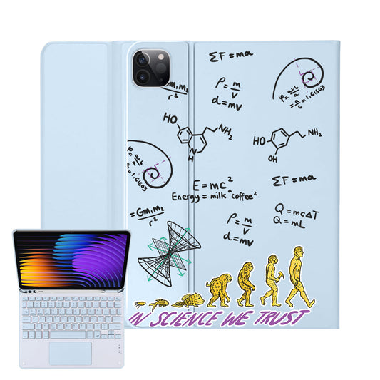 iPad / Android Tab Wireless Keyboard Flipcover - Science 1.0