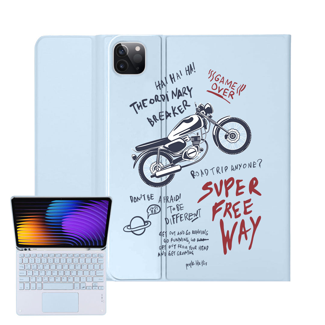 iPad / Android Tab Wireless Keyboard Flipcover - The Ordinary Breaker