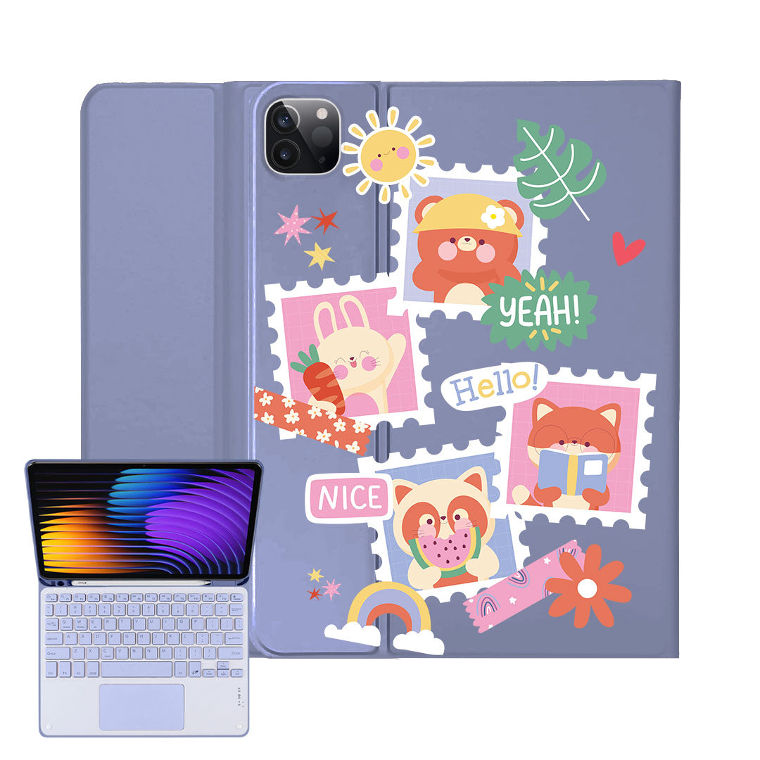 iPad / Android Tab Wireless Keyboard Flipcover - Animal Squad